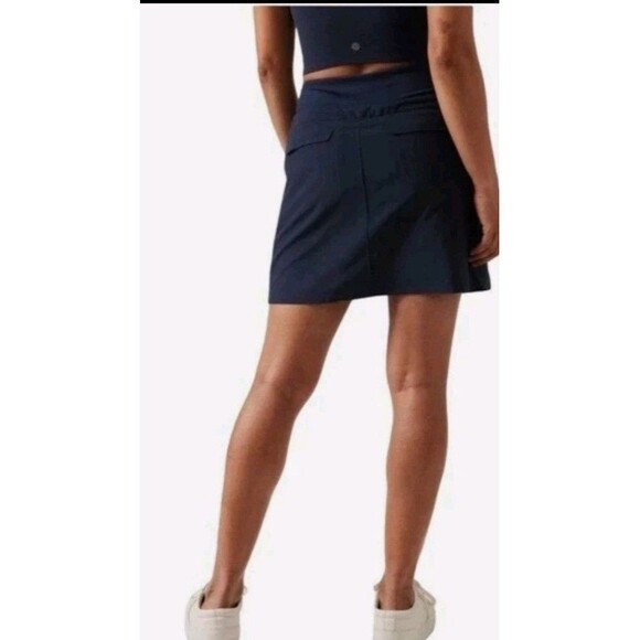 Athleta Soho Skort Women's Size 12T Navy Blue Athleta Athleisure - Picture 6 of 9